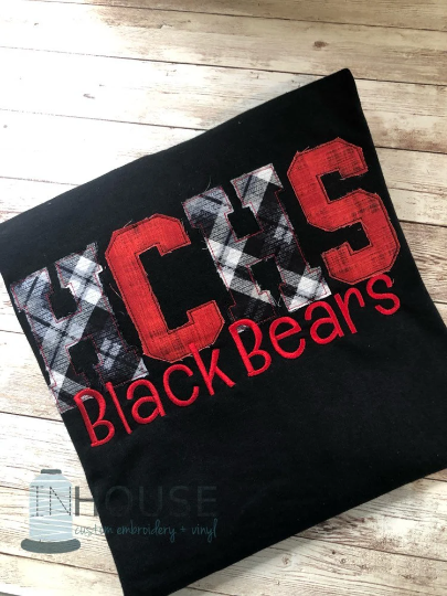 Embroidered School Spirit Shirt