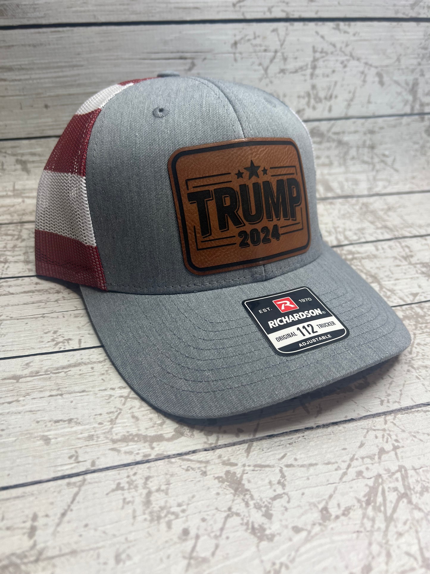 TRUMP 2024, LeatherettePatch Hat