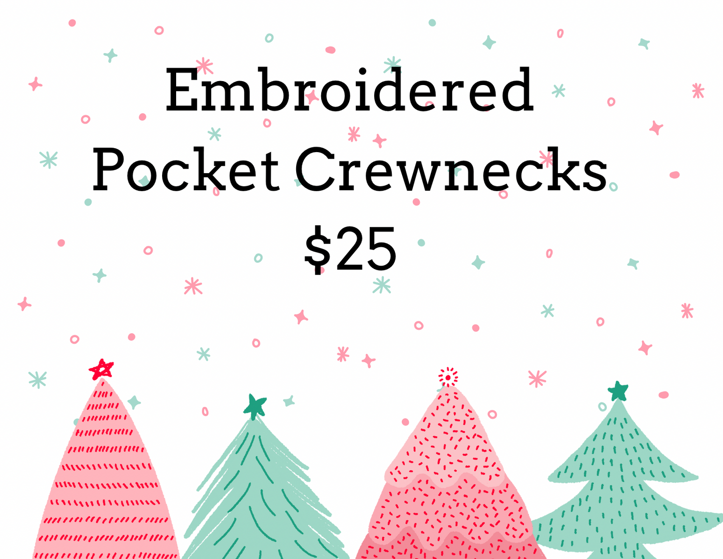 Mean One Embroidered Pocket Crewneck | Christmas Sweater