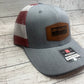 Unvaxed & Over Taxed, Leatherette￼Patch Hat