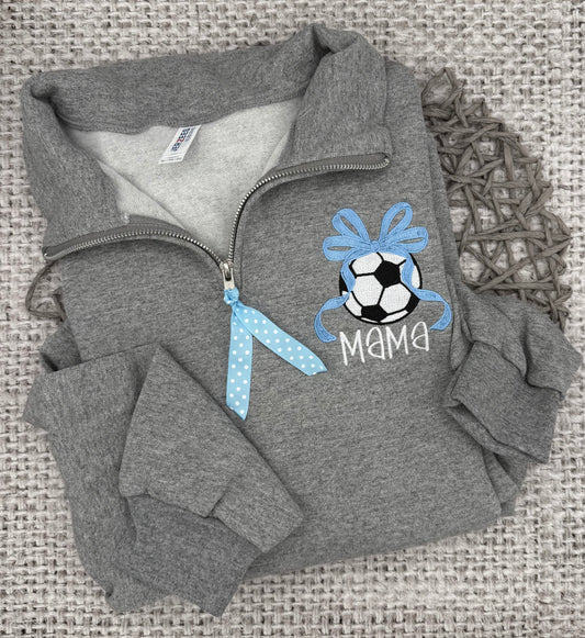 Soccer Mama Quarter Zip Pullover