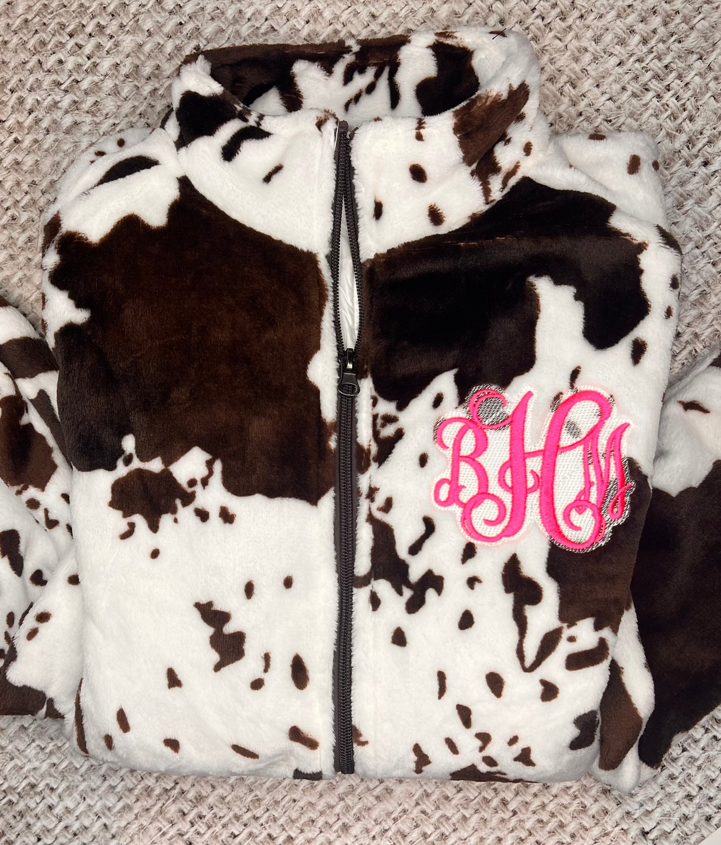 Cow Jacket with Monogram