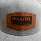 Unvaxed & Over Taxed, Leatherette￼Patch Hat