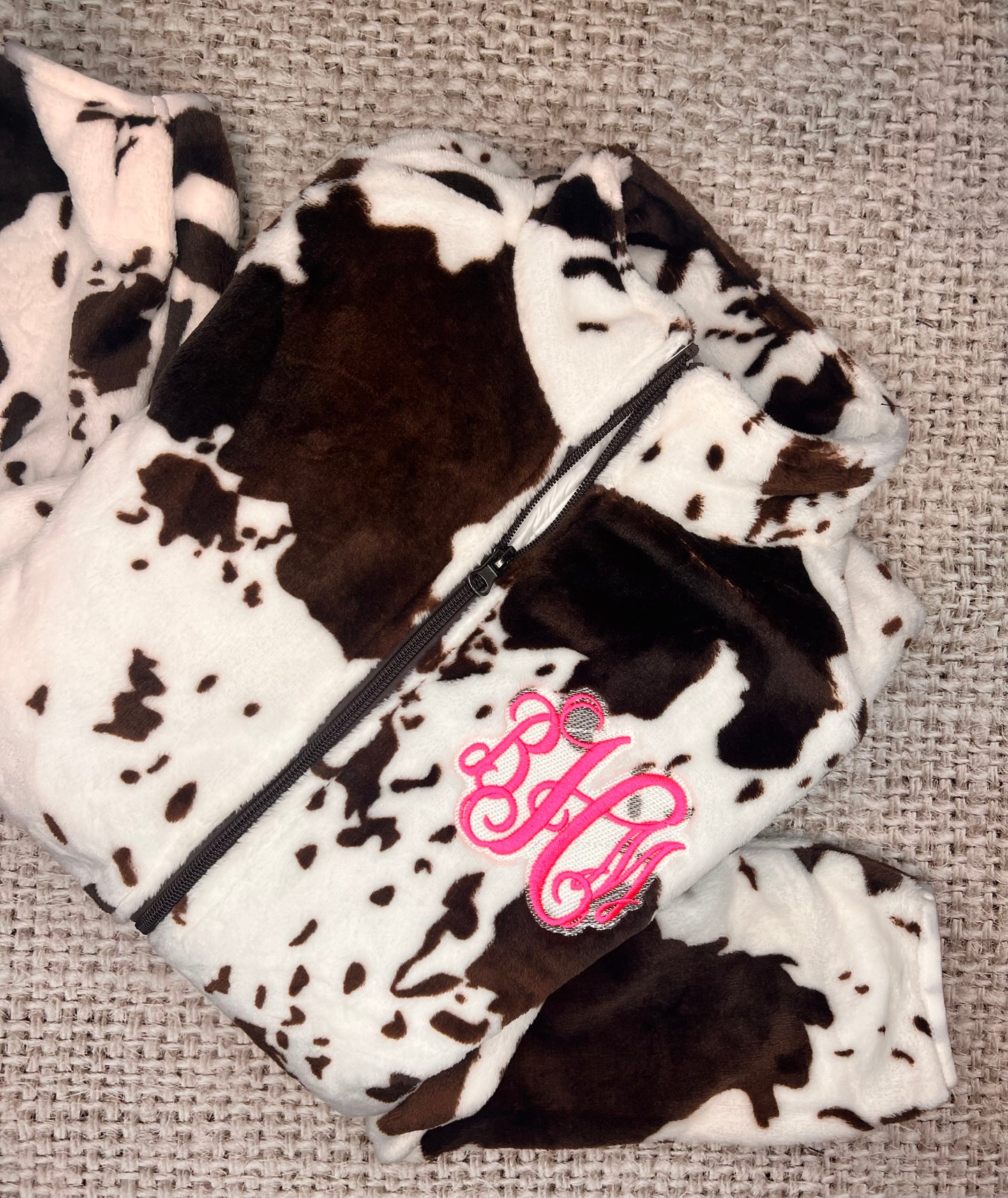 Cow Jacket with Monogram