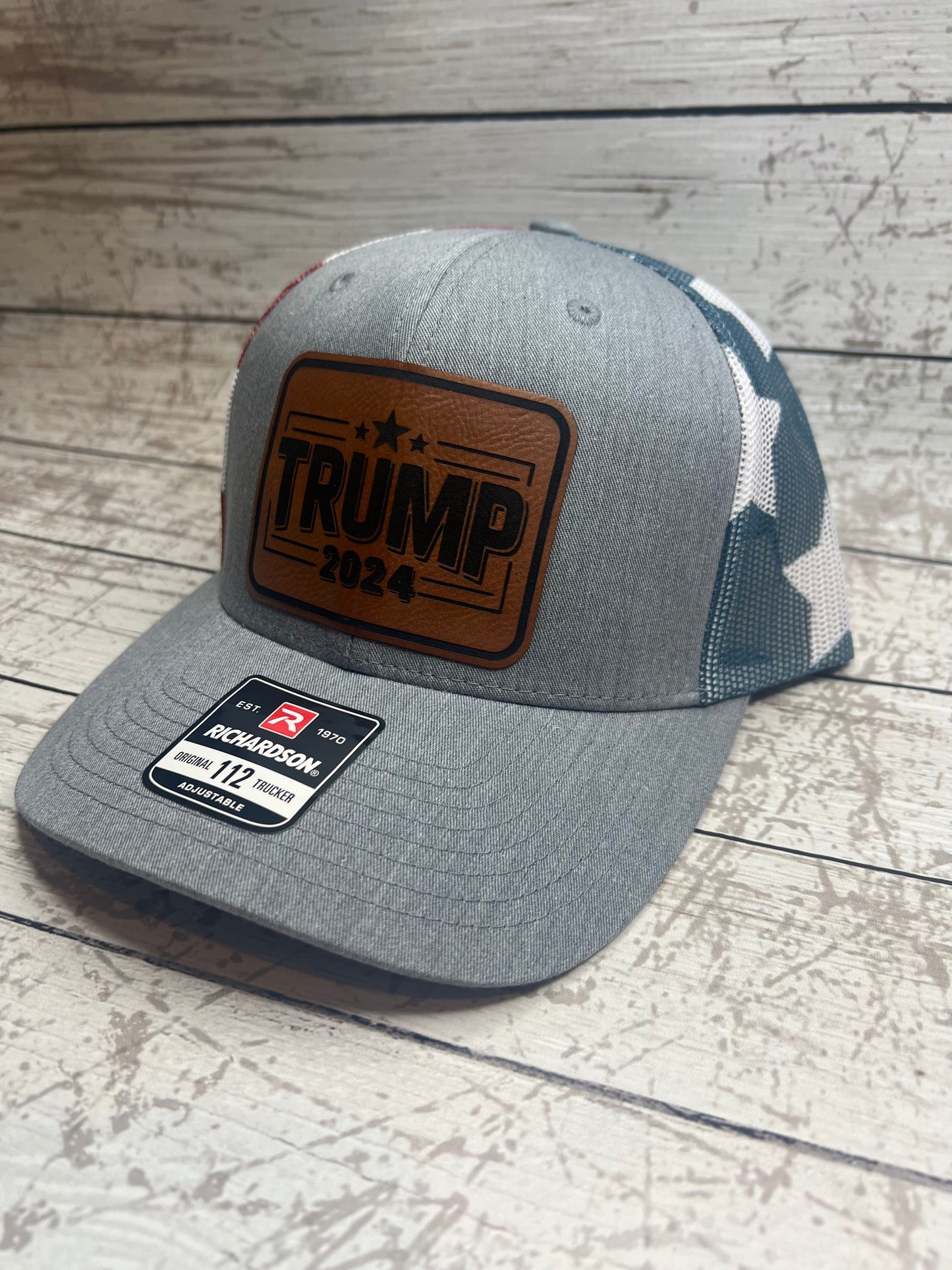 TRUMP 2024, LeatherettePatch Hat