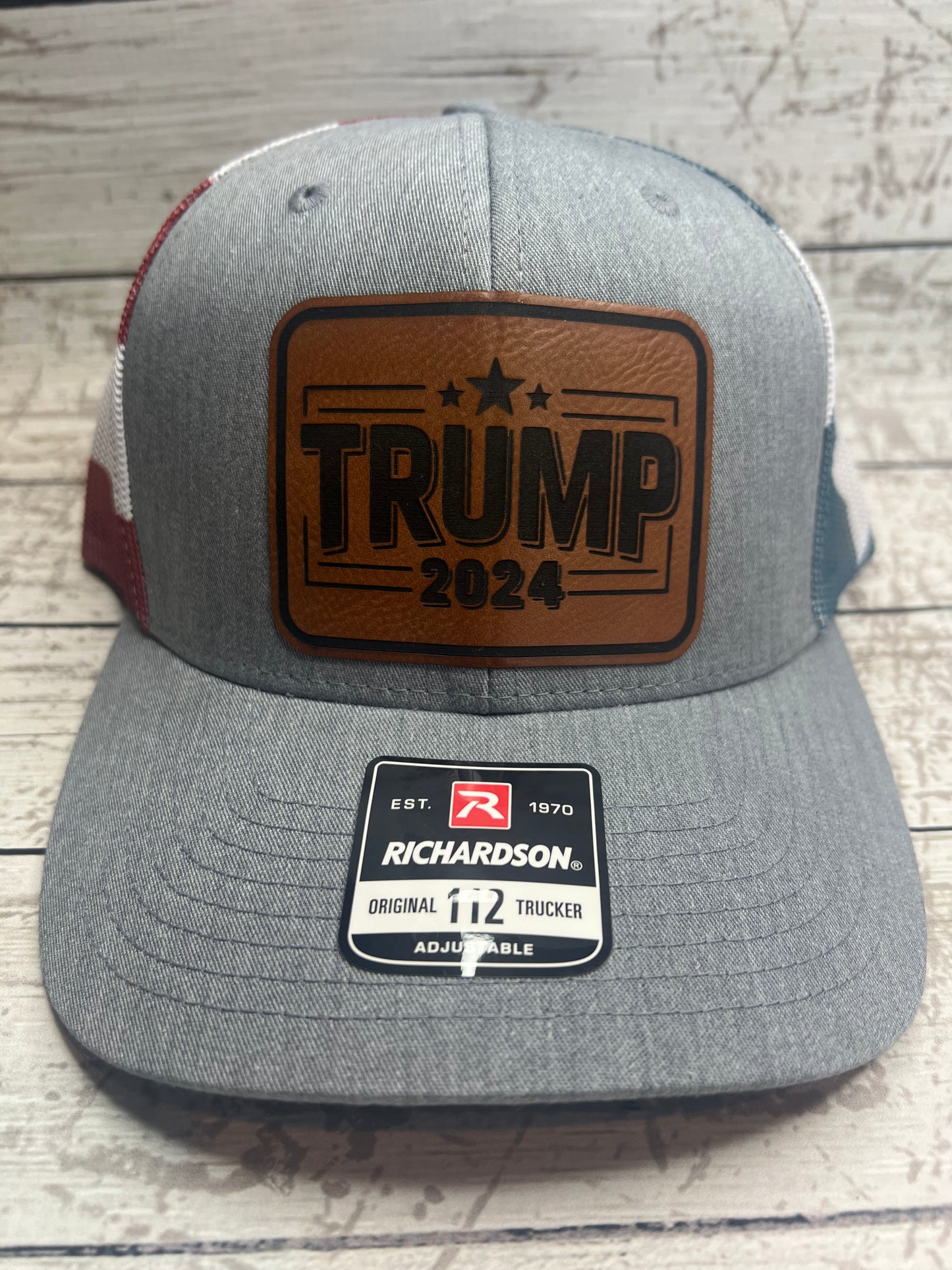 TRUMP 2024, LeatherettePatch Hat