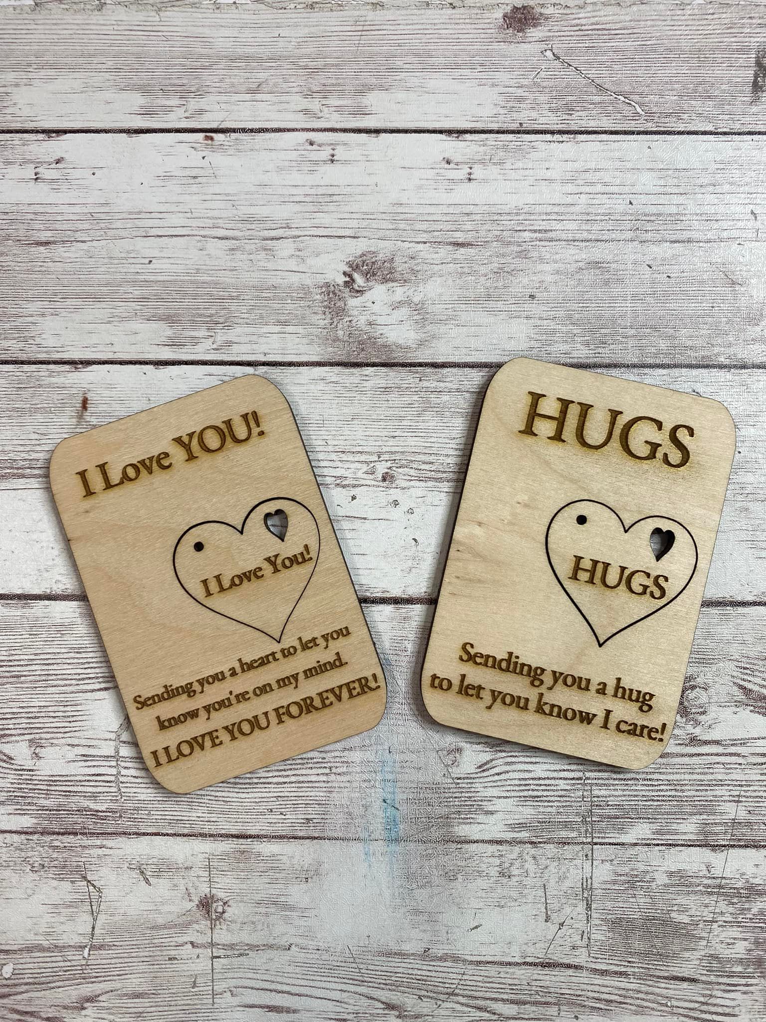 Pocket Hug Card – InHouse Custom Embroidery, Vinyl, & Laser Engraving