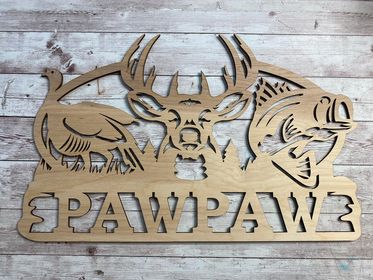 Hunting and Fishing Personalized Signs