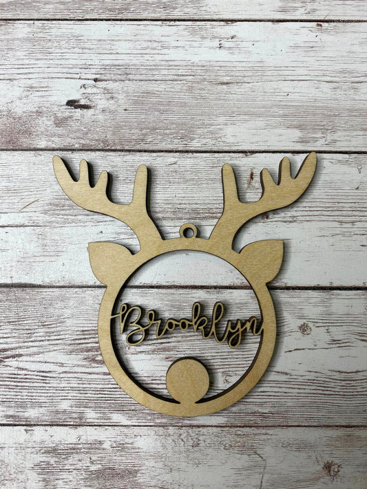 Reindeer Name Ornament