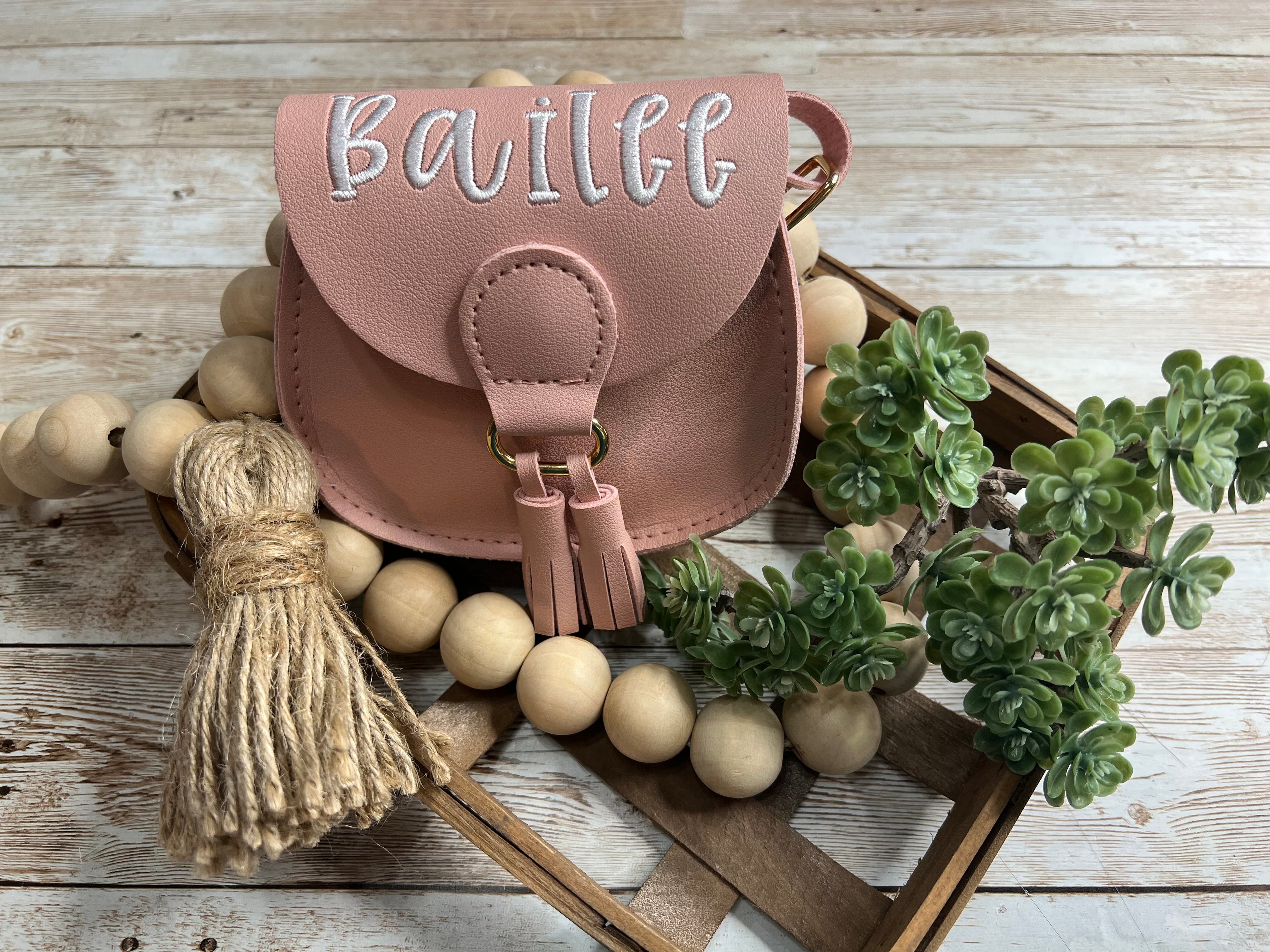 My First Purse with Personalization | Embroidered Little Girls Purse ...
