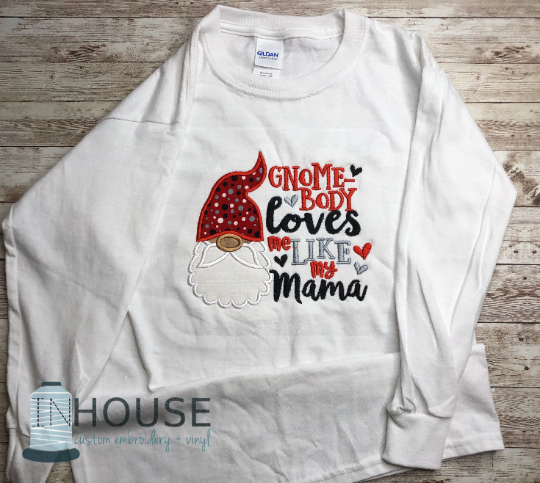 Gnomebody Loves You Like | Boy or Girl Valentine's Day Shirts