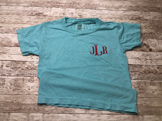Youth Comfort Color Embroidered Pocket Tee
