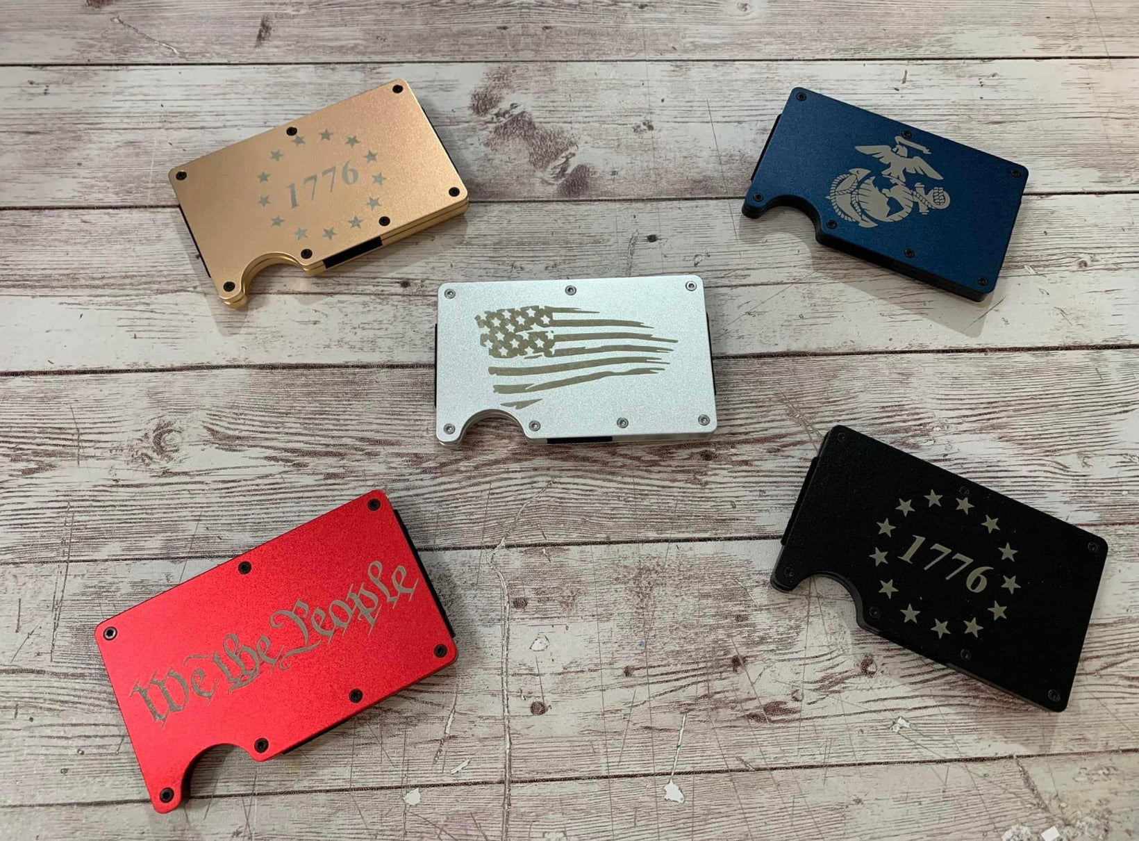 Minimalist Metal Wallets – InHouse Custom Embroidery, Vinyl