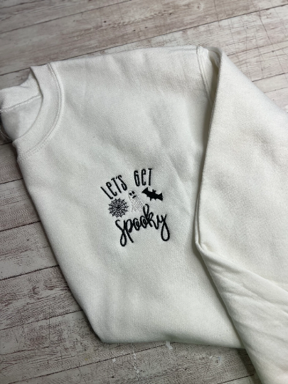 Let's Get Spooky Embroidered Top